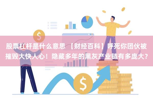 股票杠杆是什么意思 【财经百科】呼死你团伙被摧毁大快人心！隐藏多年的黑灰产业链有多庞大？