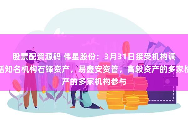 股票配资源码 伟星股份：3月31日接受机构调研，包括知名机构石锋资产，易鑫安资管，高毅资产的多家机构参与