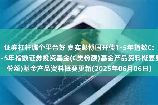 证券杠杆哪个平台好 嘉实彭博国开债1-5年指数C: 嘉实彭博国开行债券1-5年指数证券投资基金(C类份额)基金产品资料概要更新(2025年06月06日)