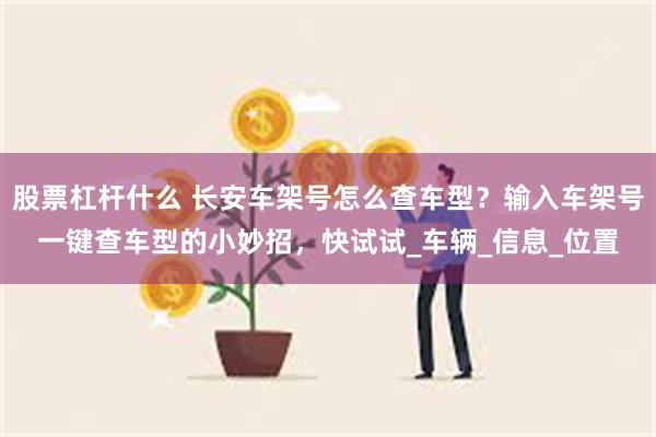 股票杠杆什么 长安车架号怎么查车型？输入车架号一键查车型的小妙招，快试试_车辆_信息_位置