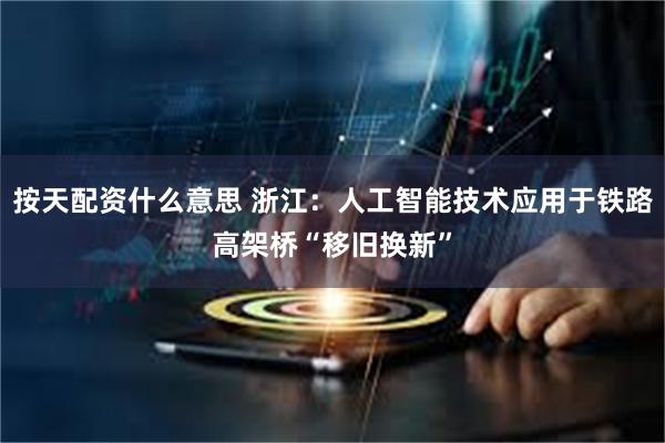 按天配资什么意思 浙江：人工智能技术应用于铁路高架桥“移旧换新”